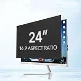 LINGDSWULING 24 Inch Computer Privacy Screen Removable Laptop Privacy Shield 16:9 Double Sided Widescreen Computer Privacy Screen Filter