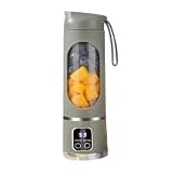 TKOWTB USB Rechargeable Portable Blender 8 Blade Mini Ice Crusher with Digital Display 3 Modes Portable Blender B