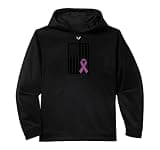 Awareness American Flag Purple Ribbon, Support Survivors Performance Hoodie