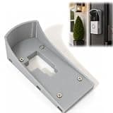 UluviaCo No-Drill Magnetic Doorbell Mount, Steel Entry Door Holder Compatible with Ring, Flexible Repositionable Bracket