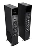 Rockville TM150B Powered Home Theater Tower Speaker System, Black, 1000W, 10" Subwoofers, Bluetooth, USB/SD Playback, FM Radio, Remote Control, Karaoke Ready, Perfect for Home Entertainment