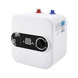 INPAITOO 8L Mini Tank Water Heater, 110V 1500W Electric Mini-Tank Water Heater, Kitchen Under Sink Water Heater, 86-149°F Adjustable Hot Water Heater for Rv Trailer Bathroom Kitchen Under Sink