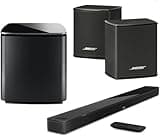 Bose Home Theater System Smart Ultra Dolby Atmos Soundbar, Bass Module 700 2X Wireless Surround Speaker, (Black)