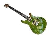 39 Inch Solid Body Electric Guitars, Emerald Green Flamed Top Guitar, Coil Split & Bird Inlays, Guitarra Electrica for Practice & Stage