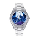 FekiLoot Watches for Men Big Face Stainless Steel Wristwatch Casual Watch