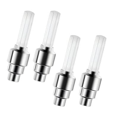 Titwaye 4 PCS Valve Stem Cap Lights, Flash Tire Valve Stem Cap Lights, Cool Reflector LED Tyre Wheel Lamps, Fit for Mountain Bikes, Motorcycles, Cars (Multicolored)