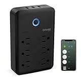 GHome Smart Power Strip, 1800W/15A High Power Devices Support Surge Protector Extension Cord, 9 in 1 Smart Plugs that Works with Alexa Google Home, 2.4 GHz WiFi Wall Outlet Extender, No Hub Needed