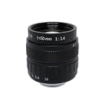50mm 2/3" Manual Iris Fixed Focal Industrial Lens for Machine Vision & Photography
