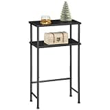 HOOBRO Narrow Console Table for Small Space, 15.7" Entryway Table with Storage, 2 Tier Sofa Table with 2 Shelves, Skinny Console Table for Entryway, Hallway, Living Room, Foyer, Black BB40XG01