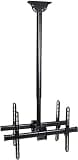 TV Bracket, Dual Screen Ceiling TV Mount Bracket, Fits 32-70 Inch LCD Flat Screen and Curved TVs, Max VESA 600x400mm, Easy to Assemble TV Mount TV Stand