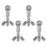 VANZACK 4pcs Hacksaw Bolt for Adjusting Blade - Replacement Bow Saw Handle Screws for DIY Repair Parts - Woodworking and Metal Cutting Hardware Kit
