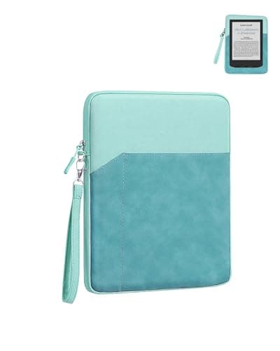 Tablet Sleeve for EBOOK Pocketbook Verse Pro 6”,WUNIAK 360° Protective Carrying Case, Water-Resistant Storage Bag for EBOOK Pocketbook Verse Pro,Green.