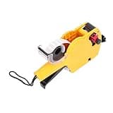 Marhynchus Manual Labeling Machine 8 Digits Price Tag with Portable Marking Tool for Clothing Toys Luggage Carpets (Yellow)