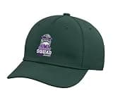 Family Support Lupus Awareness Purple Ribbon Adjustable Printed Baseball Hat, Dark Green