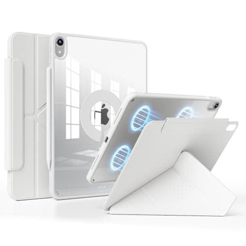 GKABXY Case for iPad Air 11 inch M4/M3/M2 (2026/2025/2024) & iPad Air 5th/4th Generation 10.9 inch (2022/2020), Trifold & Y Stand Case with Pencil Holder, Removable Magnetic Cover (Gray)