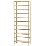 RDYYKUKHG 6-Tier Natural Bamboo Storage Shelf, Freestanding Open Display Bookshelf Organizer, Multifunctional Plant Flower Stand Rack for Bathroom, Bedroom, Office