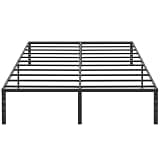 UNIPEAK Queen Bed Frame Metal Platform with 14 Inch Under Bed Storage