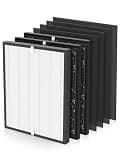 Ecofort 3000 Replacement Filters Compatible with Air Doctor 3000 & 3000M Air Purifiers, Includes 1 Premium Filter, 2 Carbon Filters,4 Pre-Filters, Comparable to ADF3001, ADF3002, ADF3003