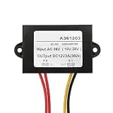 Omquot AC DC Converter Efficient Waterproof Power Module for Car Audio LED Display, Suitable for Electric Fan, Made of High Quality Plastic (3A)