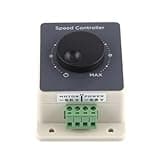 Generic 10-60V 20A Pwm DC Motor Speed Controller, Compact Motor Governor, with Housing Screw Terminals for DC Motors
