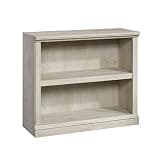 Sauder 2 Tier Book Shelf Wooden Bookcase Multipurpose Bookshelf for Home Office, Living Room, in Chalked Chestnut
