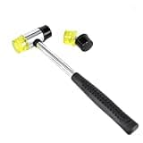 Small Rubber Mallet Hammer – 30 mm Lightweight Double-Sided Rubber and Plastic Head | Non-Slip Ergonomic Grip | Durable, Scratch-Free Tool for Jewelry Making & Repair, Delicate Craft, Furniture Setup
