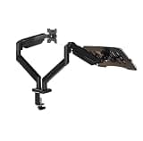 Monitor Stand Robotic arm Desktop Rotation(Onescreenandonetrayblack)