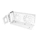 Mars Gaming MCA-GCV, Universal Vertical GPU Stand, Non Slip Magnetic Base, Compatible with Models up to 3 Slots, Versatile GPU Installation 2x PCI Brackets, White