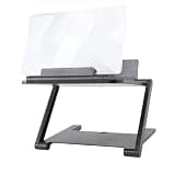 Yunseity 8 Inch Screen Magnifier Phone Stand with Screen Amplifier HD Anti Blue Light Foldable Multi Angle Adjustable Stand for 4-6 Inch Smartphones Movies Videos Gaming