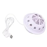 SUNGOOYUE Portable Mini Ultrasonic Dishwasher, ABS USB Powered Compact Sink Cleaner 7V 14W, IP67 No Leakage Design for Travel RV Apartment College Room Fruit Bowl Washing (White)