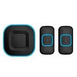 ONMYJFD Smart Home Door Bell 38 Chimes 4 Volume 2 Button 1 Receiver Doorbell Waterproof 300M Range US EU UK Plug