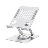 AHXIPHWSG ST04 Swivel Tablet Stand Aluminum Portable 360 Rotating Tablet Stand Holder(Silver)