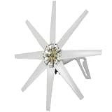 2000W 24V Wind Turbine Generator Kit with 8 Nylon Fiberglass Blades, 3-Phase AC Wind Generator for Home, Farm, RV, Marine, Low Noise, 2.0m/s Start-up, Solar Wind System