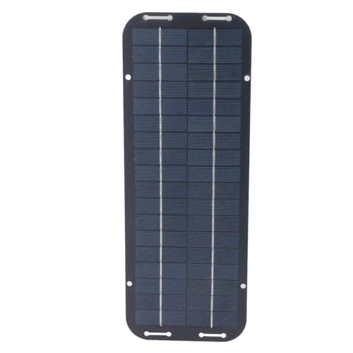 AYNEFY Solar Panel Solar Charger with Monocrystalline Silicon Panels for RV Motorcycle Boat Outdoor Camping 12V 5W Car Boat Portable Home Improvement