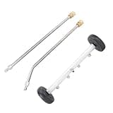 Zopsc Undercarriage Cleaner with Extension Wand, 17.7 Inch Pressure Washer Under Vehicle Cleaner for Car Truck SUV Trailer Black