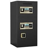 Large Double-Door Coin Operated Digital Security Safe, Hidden Code Design, Comes with Fireproof & Waterproof Bag for Home, Office, Hotel (6.0, Cubic Feet)