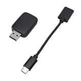LAISANIM Wireless Car Adapter | & Auto Dongle with WiFi 6 Bluetooth 5.0, Dual Band 5.8/2.4 GHz, USB to Type C Cable, Plug & Play for 11+, No Lag