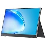 cocopar Portable Monitor 15.6 Inch 1080P FHD 60Hz 85% sRGB Travel Monitor with Speaker HDMI USB-C Second Screen for Laptop MacBook Surface PC Xbox PS4/5, VESA Mountable, with Cover Stand