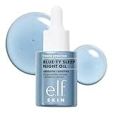 e.l.f. SKIN Youth Boosting Blue-ty Sleep Night Oil, Gentle Overnight Face Oil, Treats Fine Lines & Uneven Texture, Lightweight, Vegan & Cruelty-Free