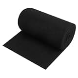 BENECREAT 157.5x11.8Inch Activated Carbon Filter Sheet, Black Pre Filter Carbon Sheet Replacement Charcoal Filters for Air Purifier, Vent Filters, 3mm Thick