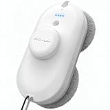 BOJUK Window Cleaning Robot, 5000Pa Suction with UPS Anti-Drop, Smart Dual Spray Auto Glass Washer with Remote Control & 10 Pads for Indoor/Outdoor Windows