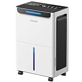 GoGuess 1600 Sq.ft Dehumidifier for Basement - 21 Pints, Drain Hose & Humidity Control Large Room Dehumidifiers for Home, RV, Bathroom, Bedroom - 3 Modes & 24H Timer White