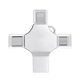 CarryBright Bulk Custom 4 in 1 USB Flash Drives, USB 3.0 with Personalized Logo and Text, Custom Packaging for Corporate Events, Trade Shows, Business Gifts, Wedding Gifts(50,16GB)