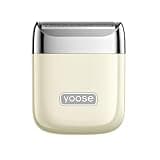 yoose Electric Razors for Women, IPX7 Alloy Body Bikini Trimmer for Women (USB-C, Trimmer Comb, Multi Shaving Modes), Portable Size, Porcelain White