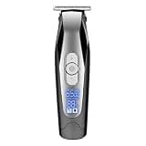 WTYBRMYO 2-in-1 Professional LED Light Display Hair Clipper Adjustable Speed Powerful Electric Hair Clipper for Barbershops