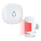 Motion Sensor Door Chime, METAK Wireless Motion Detector Alarm Indoor for Business When Entering/Home Doorway/Store Entrance/Garage Security, Pet/Elderly/Dementia Monitoring Buzzer,PIR Door Entry Bell