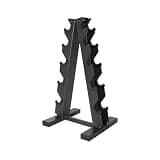 CAP 5-Tier Dumbbell Rack for Home Gym, Space-Saving Free Weight Rack, Compact Weight Storage Rack for Hex Dumbbells, Holds 5-25lb Pairs, 150 lb Capacity
