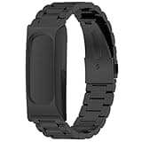 Replacement Band Compatible for Google Fitbit Air, Stainless Steel Watch Strap, Breathable Wristband Size Adjustable Easy Installation (Black)