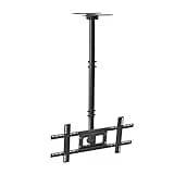 iumLeap TV Bracket Adjustable Ceiling TV Mount - 360° Rotation Tilt TV Bracket, Tv Wall Mount, Support Adapts to Most LCD Monitors from 32 to 55 Inches, with Loading 110Lbs TV Stand