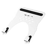 HILLPORT Monitor Arm Laptop Tray Holder Bracket Tablet White 10-16 inch Vesa 75 mm and 100 mm Mounting Plate with Sliding Pad White XY360W